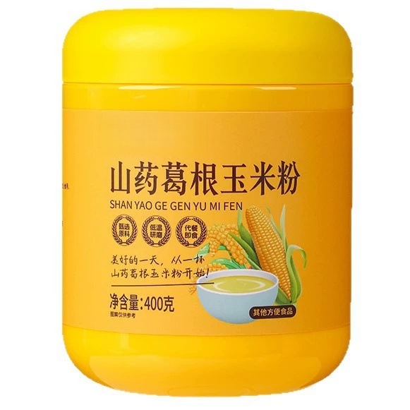 Chinese Yam Kudzu Corn Instant Cereal Powder Shan Ya Ge Gen Yu Mi 400g Low Fat Breakfast Meal Replacement - Image 5