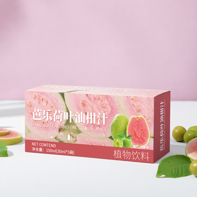 Red Heart Guava Lotus Leaf Amla Concentrated Juice 70ml Fresh-Pressed Herbal Fruit Drink 30ml x 7 Sticks - Image 3