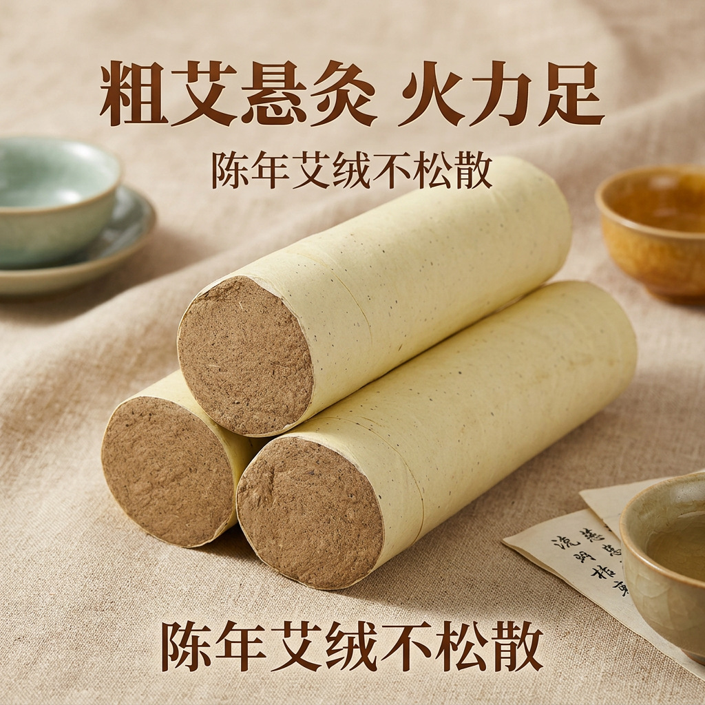 Moxa Stick 5cm Thunder Fire Moxibustion Bar 3-Year Aged Ai Ye Paper Wrapped for Warming Therapy - Image 3