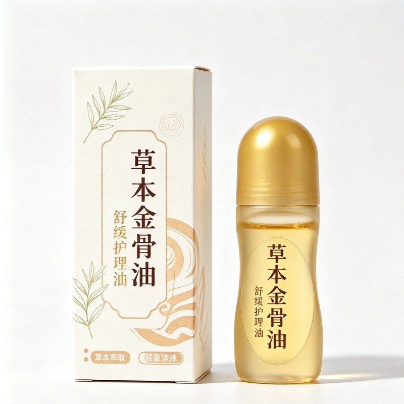Snake Bone Five Poison Golden Bone Oil Cooling Gel Topical Roll-On for Waist and Body Care - Image 5
