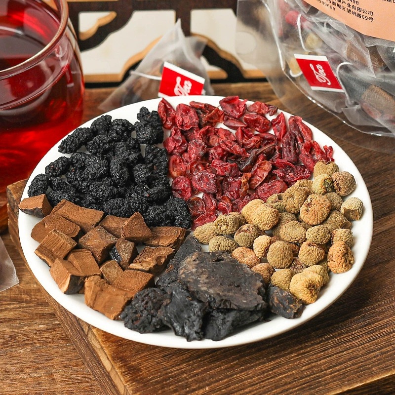 Lingzhi Cistanche Herbal Tea Bags 30 Pyramid Sachets 150g Mulberry Cornus Raspberry Blend - Image 2