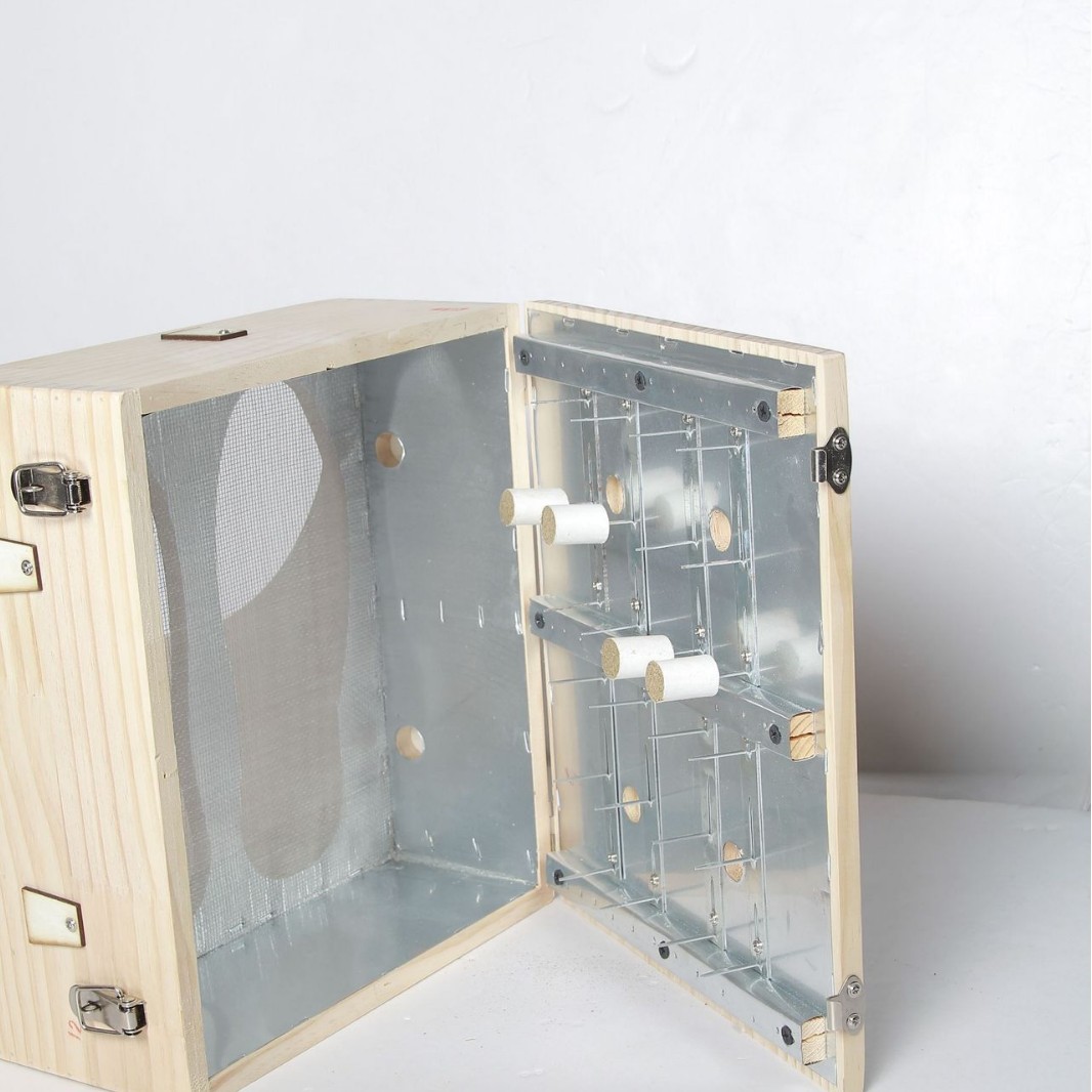 Wooden Foot Moxibustion Box Portable Sole Warming Device with Moxa Sticks for Home Relaxation 27.5x28.5x32cm - Image 3