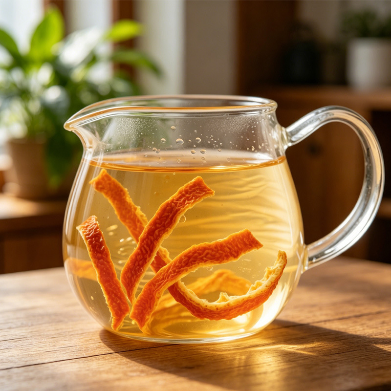 Chen Pi Shreds (Citrus reticulata) — Aged Tangerine Peel Food Herb for Tea & Wellness - Image 4