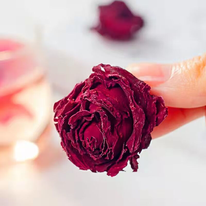 Yunnan Mo Hong Rose Bud Tea Mei Gui Hua 500g Bag Dried Rose Crowns for Brewing - Image 3