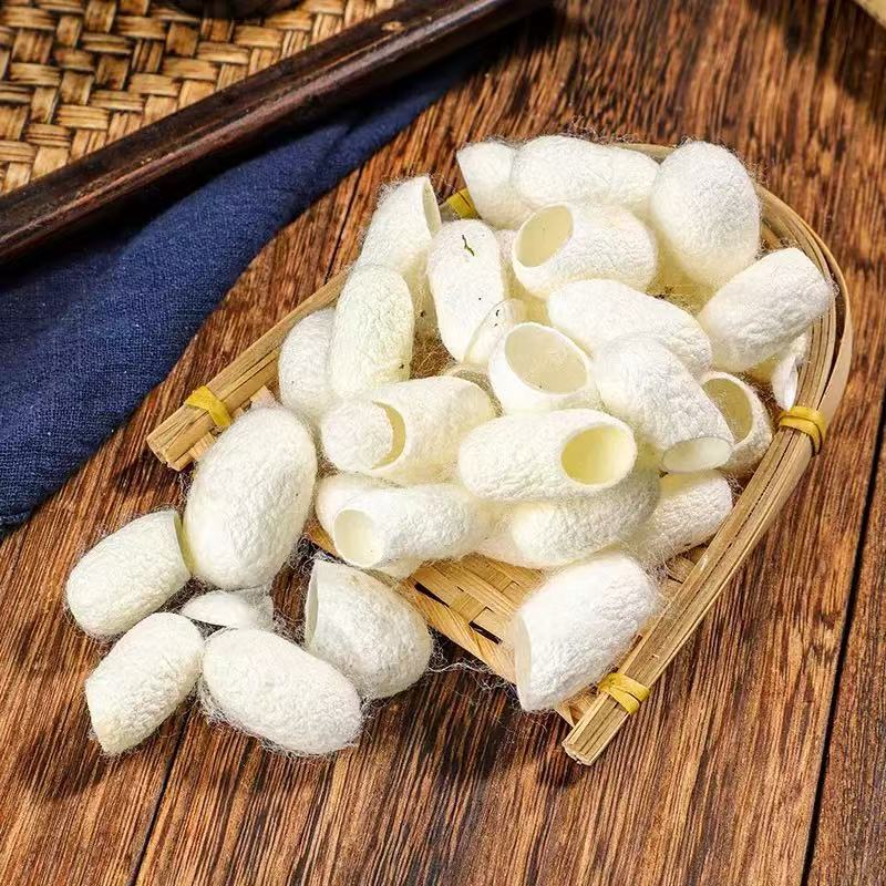 Silkworm Cocoon Shell (Bombyx mori) — Dried TCM Herb, Clean Unsulfured, 500g - Image 2