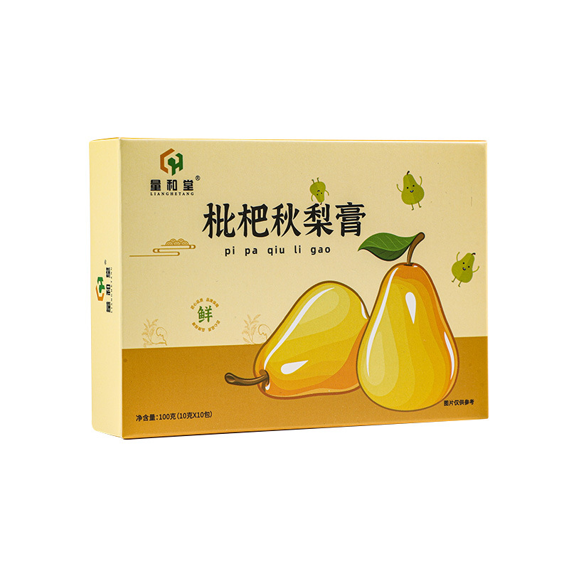 Loquat Autumn Pear Paste Pipa Qiuli Gao 100g 10 Stick Packs Traditional Herbal Syrup for Throat Comfort - Image 5