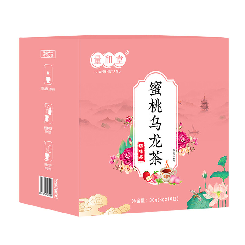 Peach Oolong Tea Cold Brew Bags Mi Tao Wu Long 30g Box 10 Pyramid Tea Bags Sugar Free - Image 5