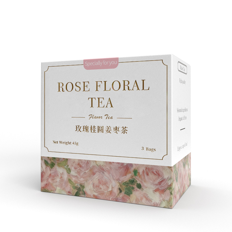 Rose Longan Ginger Jujube Tea Gift Box Gui Yuan Jiang Zao Cha Wedding Favor Herbal Tea - Image 5