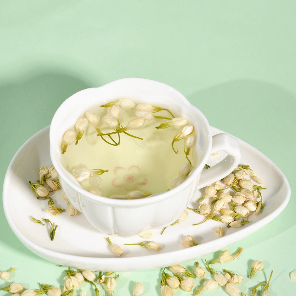 Dried Jasmine Flower Tea 35g Can Loose Floral Herbal Tea for Daily Brewing - Image 4