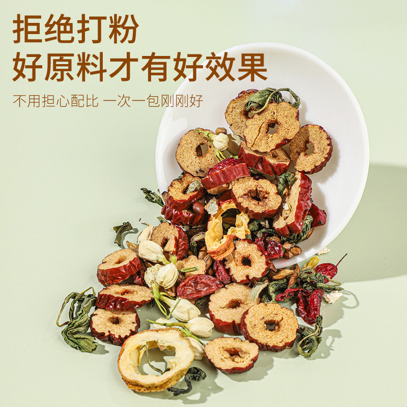 Shi Hu Sha Ji Ding Xiang Stomach-Nourishing Herbal Tea 120g 10 Teabags Cold Brewed Flower Tea Blend - Image 2