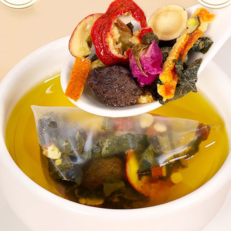 Wumei Heye Drink Dark Plum Lotus Leaf Tea Bags 9.5g x 10 Sachets Boxed Herbal Infusion - Image 4