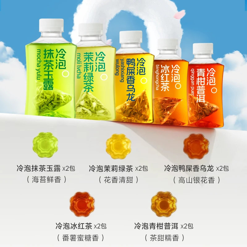 Colorful Cold Brew Tea Sampler — 5 Flavors of Fresh High-Mountain Whole-Leaf Tea Bags - Image 2