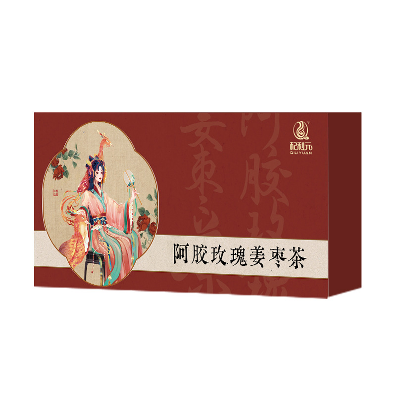 Ejiao Rose Ginger Jujube Tea Warming Herbal Blend Gift Bag 150g - Image 5