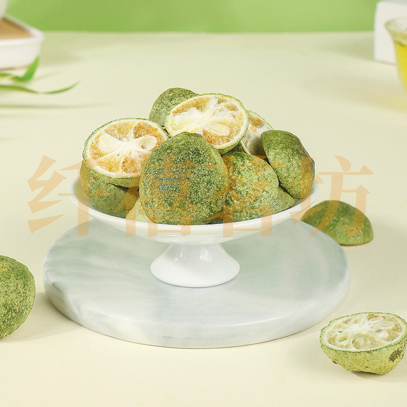 Freeze-Dried Green Tangerine 30g Jar Qing Ju Fruit Tea for Brewing and Culinary Use - Image 3
