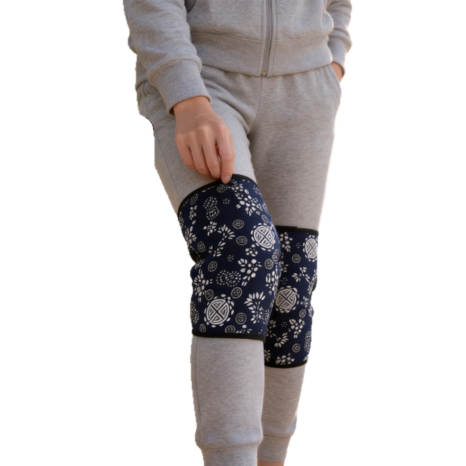 Moxa Wool Knee Warmers Ai Rong 艾绒 Mugwort Floss Knee Support for Cold Weather Leg and Joint Comfort 2 Liners - Image 5
