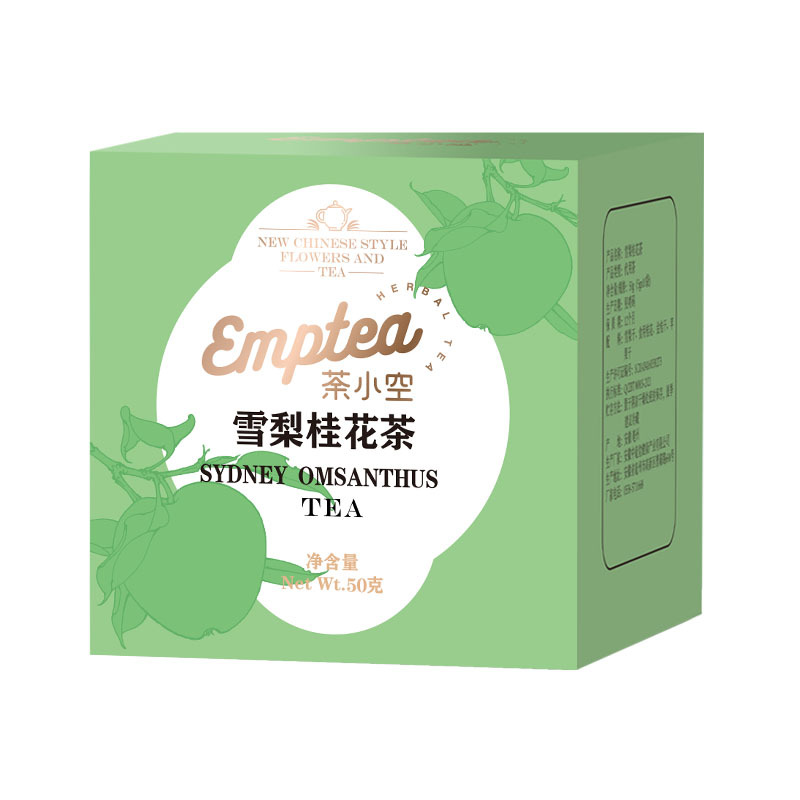 Snow Pear & Osmanthus Cold-Brew Tea — Golden Osmanthus, Pear, Kumquat & Apple Pyramid Tea Bags - Image 5
