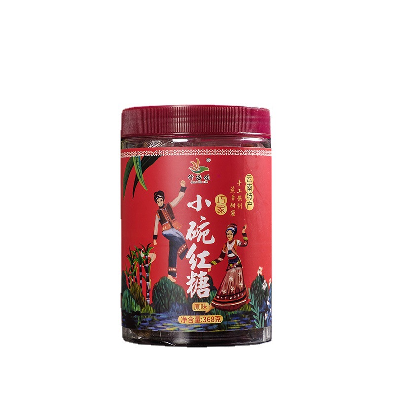 Yunnan Qiaojia Small Bowl Brown Sugar Pure Sugarcane Juice Individually Wrapped Jar 368g - Image 5