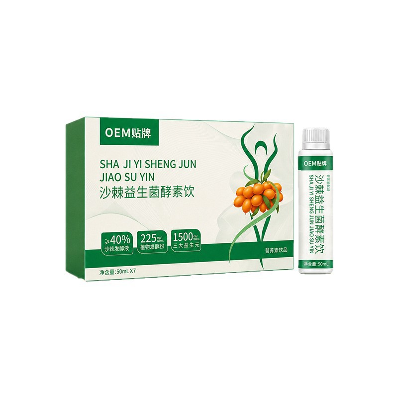 Sea Buckthorn Probiotic Enzyme Drink (Hippophae rhamnoides) — Food-Herb Botanical Beverage - Image 5