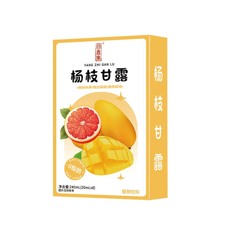 Huichun Ji Yang Zhi Gan Lu — Mango Pomelo Sago Juice Drink, 30ml × 8 Sachets - Image 5