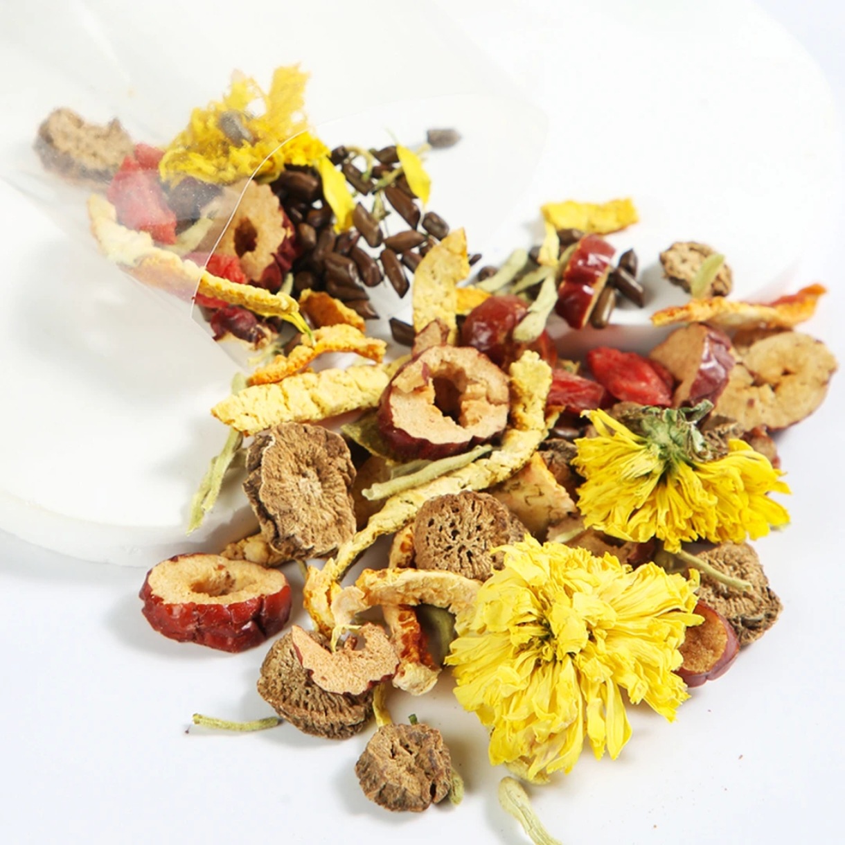 Chrysanthemum Cassia Seed Tea 150g Cold Brew Herbal Blend with Goji Honeysuckle Tangerine Peel Jujube Burdock Root - Image 5