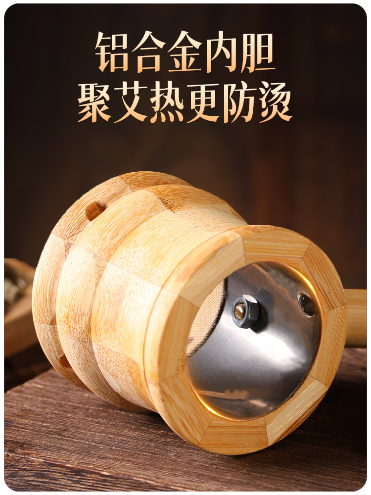 Handheld Moxa Box Portable Moxibustion Device with 40 Moxa Sticks for Home Use - Image 5