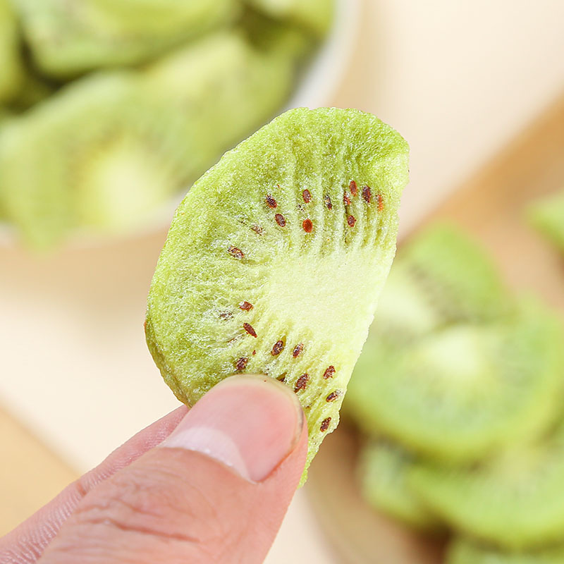 Freeze-Dried Kiwi Slices (Actinidia chinensis) — Crisp Fruit Snack, 120g Jar - Image 3