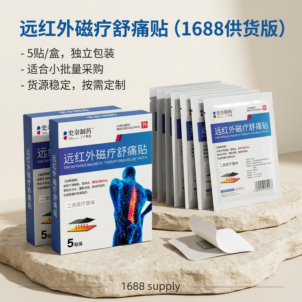 Far Infrared Magnetic Pain Relief Patch 5 Patches for Neck Shoulder Waist and Leg Discomfort - Image 3