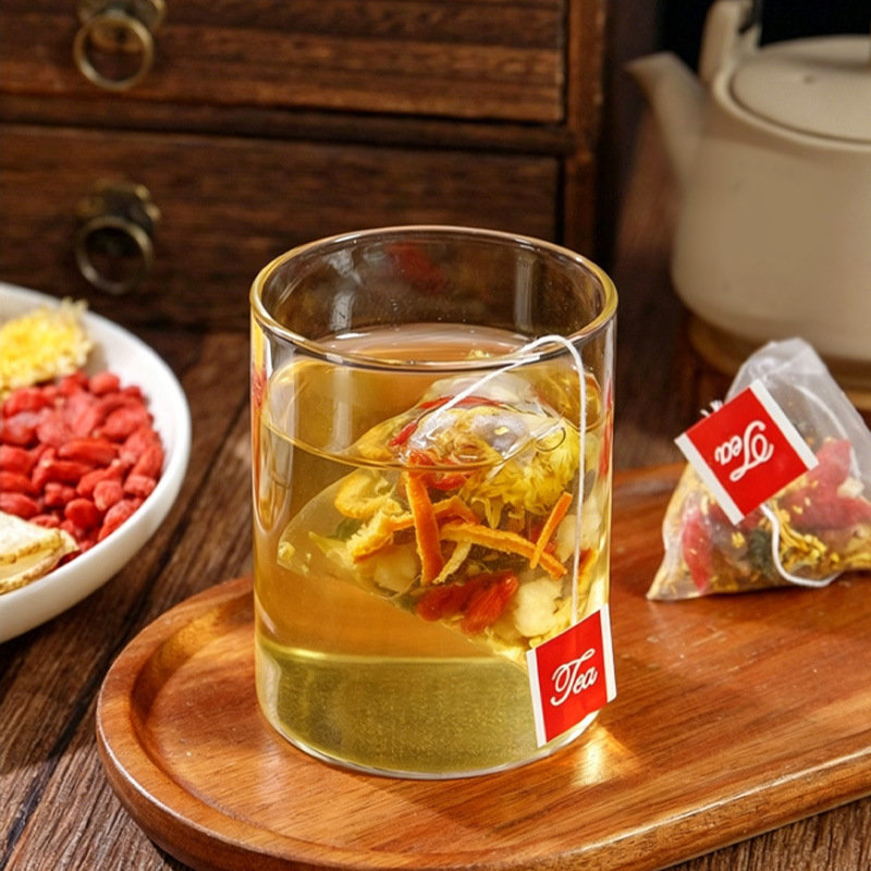 Rock Sugar Pear Chrysanthemum Tea with Goji — Triangle Herbal Tea Bags (5g x 25) - Image 3