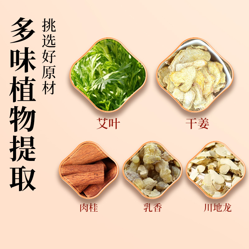 Traditional Black Herbal Plaster Patch with Nanyang Mugwort for Neck Shoulder Knee Joint Warmth External Use - Image 4