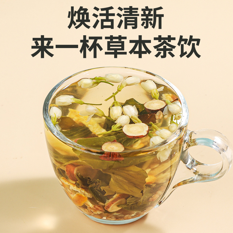 Herbal Tea Jasmine Clove Ginger Tartary Buckwheat Tea 144g 12 Teabags Daily Wellness Brew - Image 4