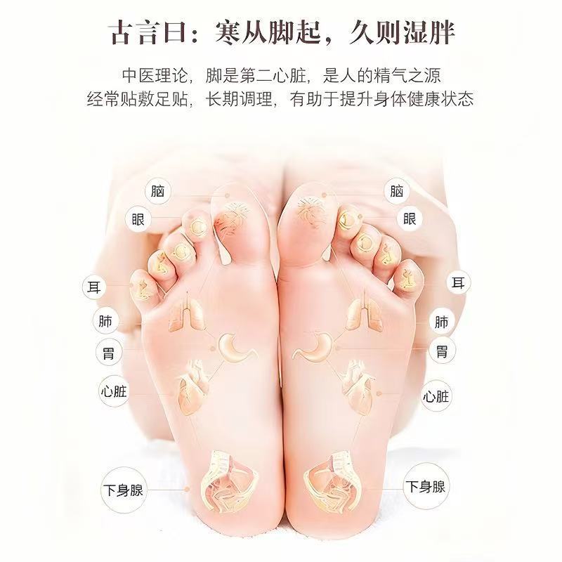 Fu Ling Bai Zhu Foot and Abdominal Herbal Patch Poria Atractylodes Self-Heating Foot Care Patches - Image 4