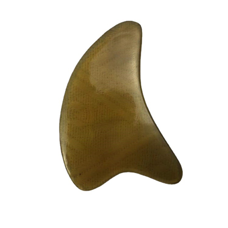 Horn Gua Sha Board Dolphin Shape Scraping Massage Tool 9.5 x 5.5 cm for Meridian Care and Facial Beauty - Image 5