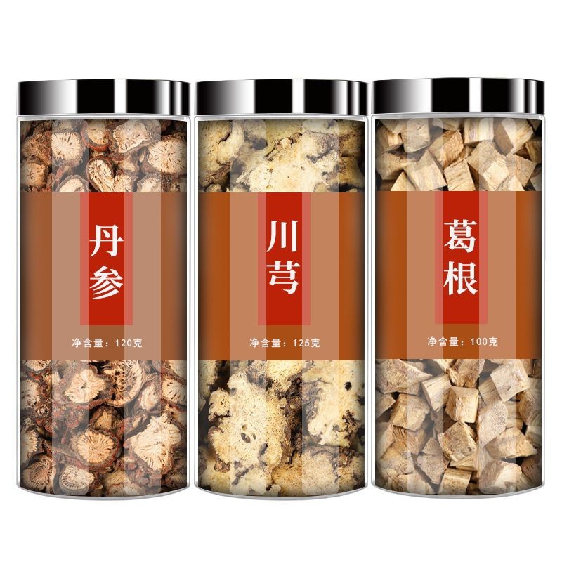 Dan Shen Chuan Xiong Ge Gen Herbal Combination 120g Dried Root Slices for Decoction and Tea - Image 5