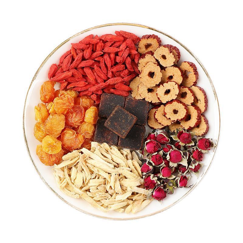 Rose Ginger Tea with Red Ginseng Astragalus Goji and Red Date 120g Brown Sugar Tea Bags - Image 4