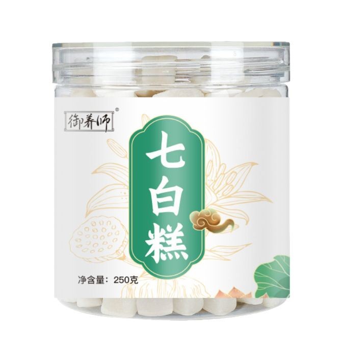 Almond Seven White Cake Xingren Qibai Gao Traditional Herbal Pastry No Added Sucrose 250g Bottle - Image 5