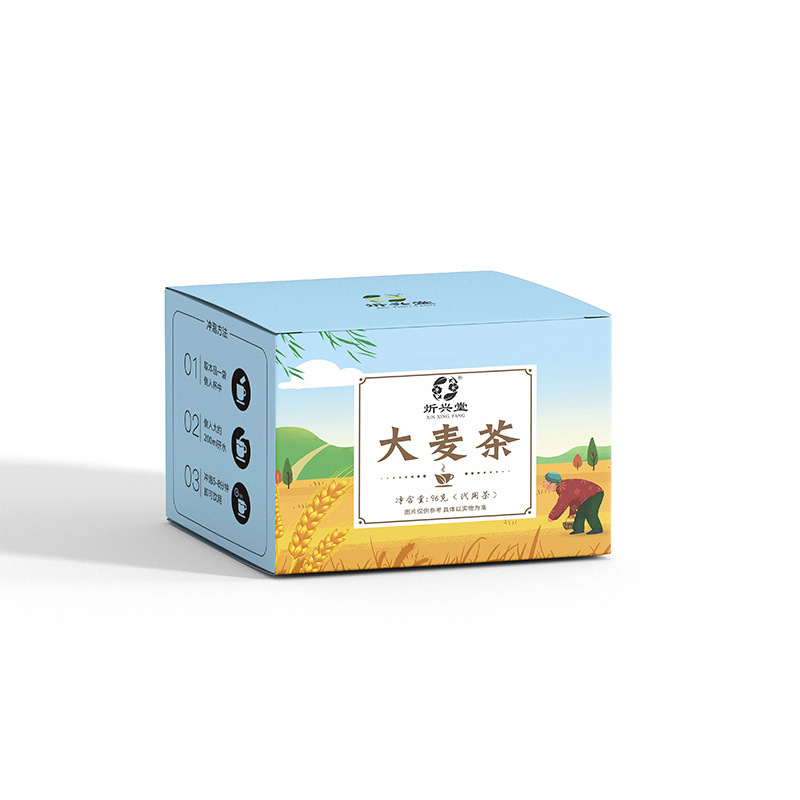 Barley Tea Triangle Tea Bags Da Mai Cha 96g Box Commercial Hotpot Restaurant Wholesale - Image 5