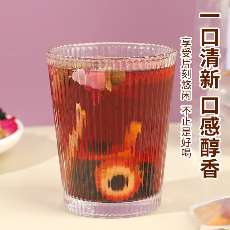 Wumei Shanzha Chenpi Herbal Tea Blend Smoked Plum Hawthorn Tangerine Peel Lotus Leaf 10g x 20 Bags - Image 3