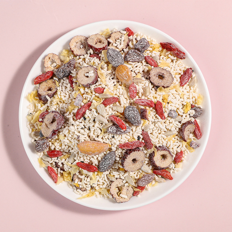 Chia Seed Nut Lotus Root Powder with Tremella and Red Dates 500g Canister Breakfast Meal Replacement Drink Mix - Image 2