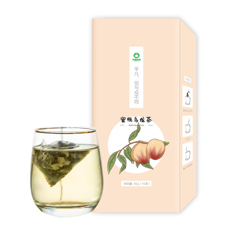 Peach Oolong Tea Mi Tao Wu Long Triangular Tea Bags Cold Brew Fruit Tea 45g - Image 5