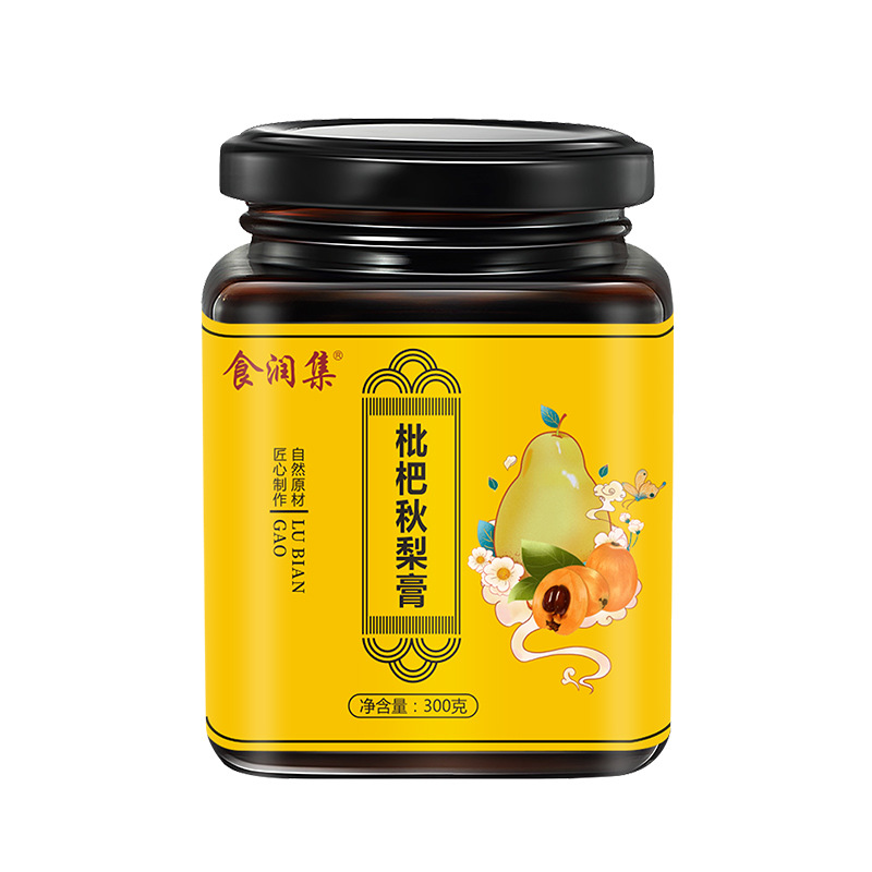 Shirunji Loquat Autumn Pear Paste 300g Bottle Traditional Slow-Simmered Herbal Syrup for Daily Wellness - Image 5