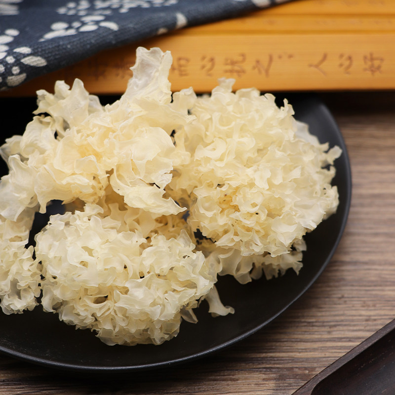 Tongjiang Snow Fungus Yin Er Tremella fuciformis Dried White Fungus Pieces 100g Sulphur-Free - Image 3