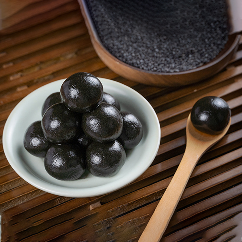Handmade Huang Jing Sesame Pills 500g Nine-Steamed Polygonatum Honey Paste Balls Traditional Tonic - Image 4