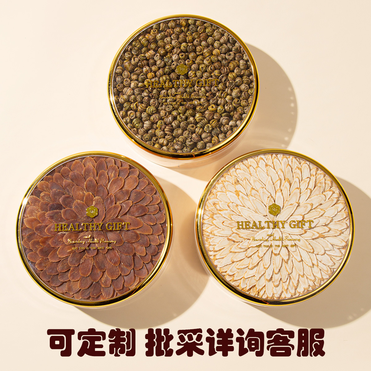 Large American Ginseng Gift Box Slices 80g Hand Arranged Herbal Gift for Elders - Image 4