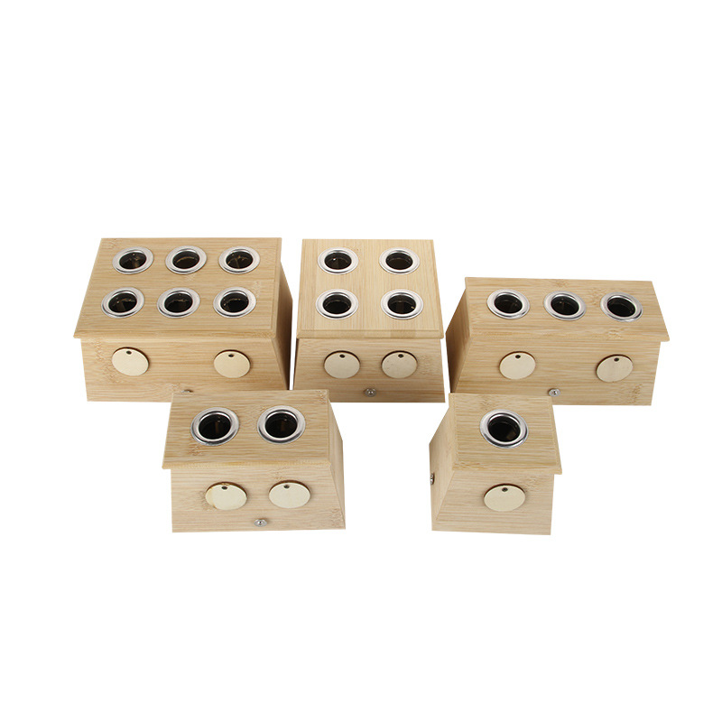Bamboo Moxibustion Box 6 Hole Warming Moxa Device for Home Use - Image 5