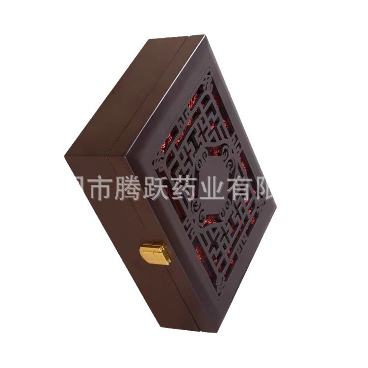 Wooden Hexagonal Gift Box with Brocade Lining and Handle Bag Empty Jewelry Packaging Box - Image 5