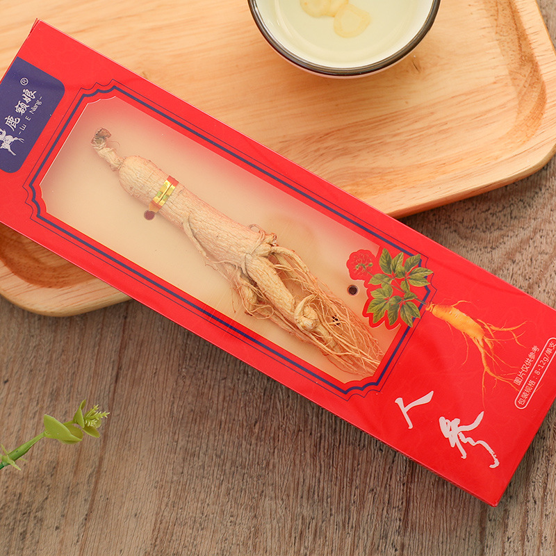 Dried Whole Ginseng Root Gift Box Changbai Mountain Sun Dried 5 Year Root for Cooking - Image 4