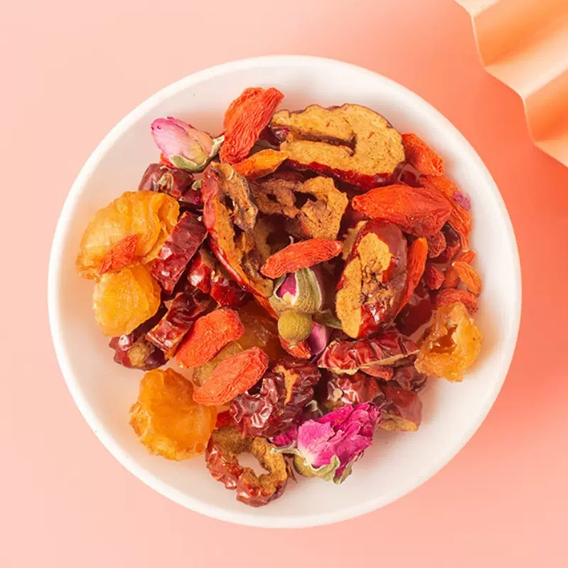 Longan Red Date Goji Rose Tea Bags 5g x 20 Pyramid Bags Daily Wellness Herbal Blend - Image 3