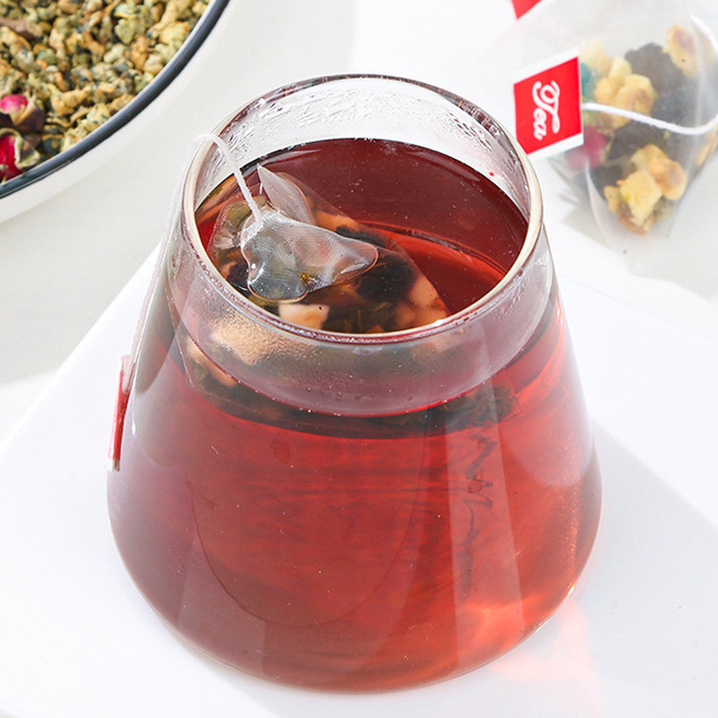 Apple Rose Lotus Leaf Tea with Mulberry and Cassia Seed Triangle Tea Bags 75g Wellness Tea - Image 4