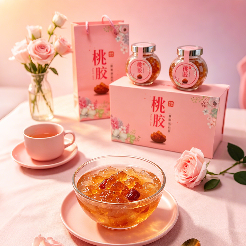 Peach Gum Xue Yan Zao Jiao Mi Gift Box 250g Premium Dessert Soup Combo - Image 4