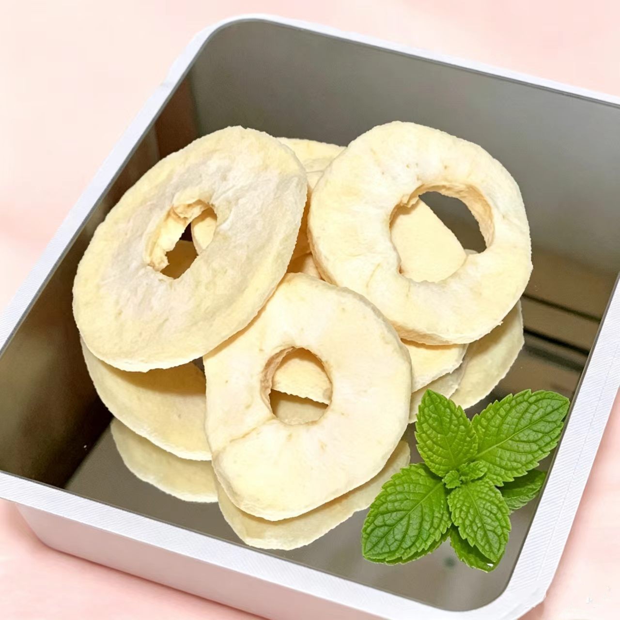Freeze-Dried Apple Rings 25g Sweet Tangy Snack No Added Sugar Office Fruit Crisps - Image 3